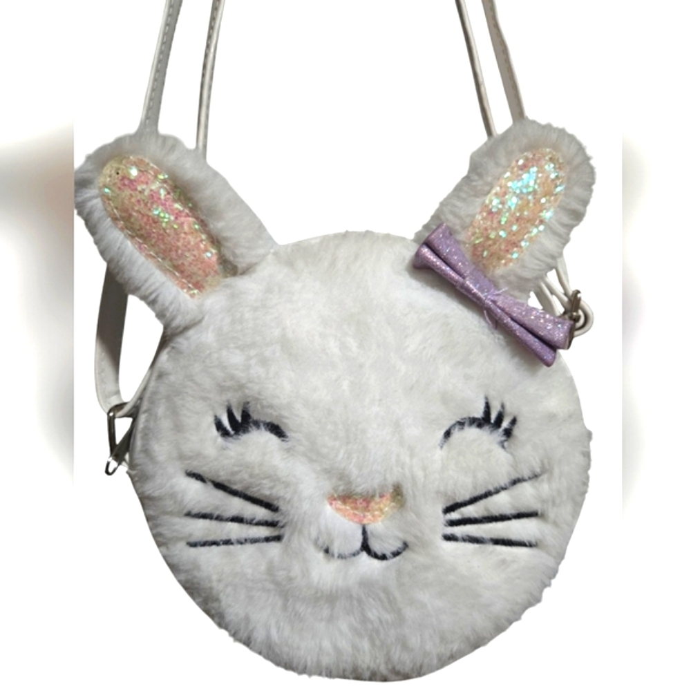Easter Fuzzy Bunny Cross Body Bag